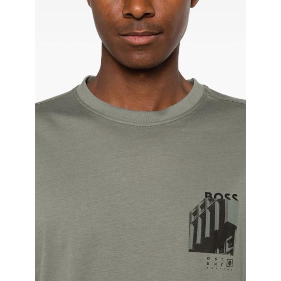 26SS 보스 반팔 티셔츠 50561853 076 GREY - BOSS