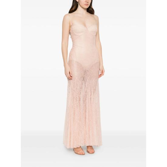 26SS 엘리자베타프랜치 미디 원피스 ABR0862E2 EA1 PINK - ELISABETTA FRANCHI