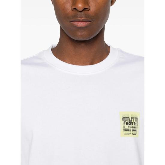 26SS 보스 반팔 티셔츠 50561872 100 WHITE - BOSS