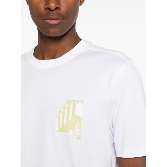 26SS 보스 반팔 티셔츠 50561853 100 WHITE - BOSS