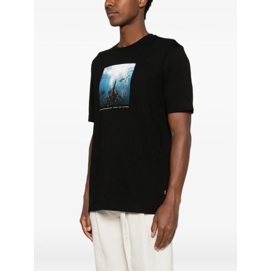 26SS 보스 반팔 티셔츠 50561861 001 BLACK - BOSS