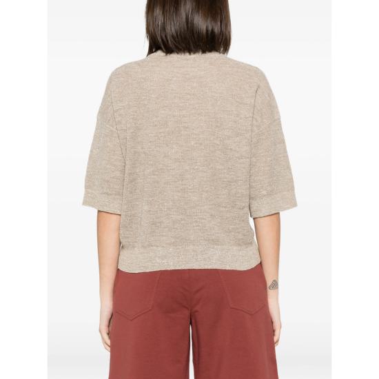 26SS 브루넬로 쿠치넬리 탑 M8Q257100 C6898 NEUTRALS - BRUNELLO CUCINELLI