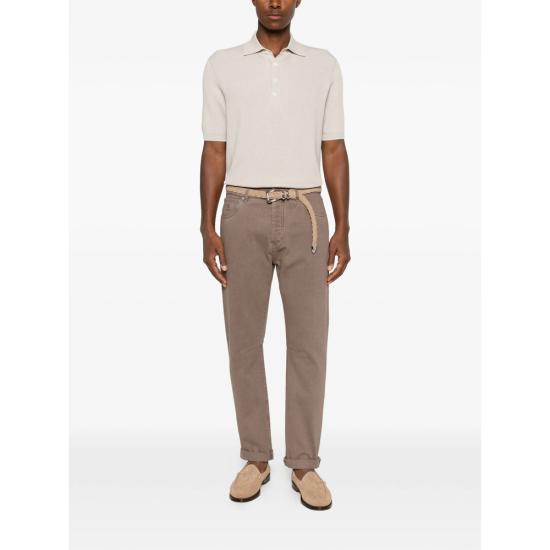 26SS 브루넬로 쿠치넬리 폴로 티셔츠 M29400025 CBD04 NEUTRALS - BRUNELLO CUCINELLI