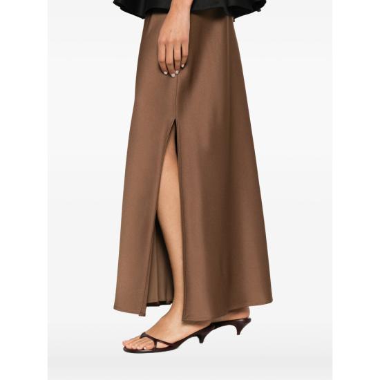26SS 브루넬로 쿠치넬리 바이어스 컷 맥시 스커트 M0H38G3396 C9311 BROWN - BRUNELLO CUCINELLI