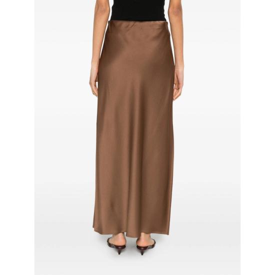 26SS 브루넬로 쿠치넬리 바이어스 컷 맥시 스커트 M0H38G3396 C9311 BROWN - BRUNELLO CUCINELLI