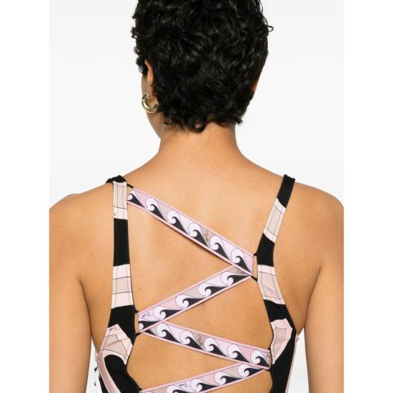 26SS 푸찌 원피스 6HRI16 6H746 038 BLACK PINK - PUCCI