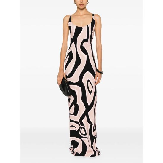 26SS 푸찌 원피스 6HRI16 6H746 038 BLACK PINK - PUCCI