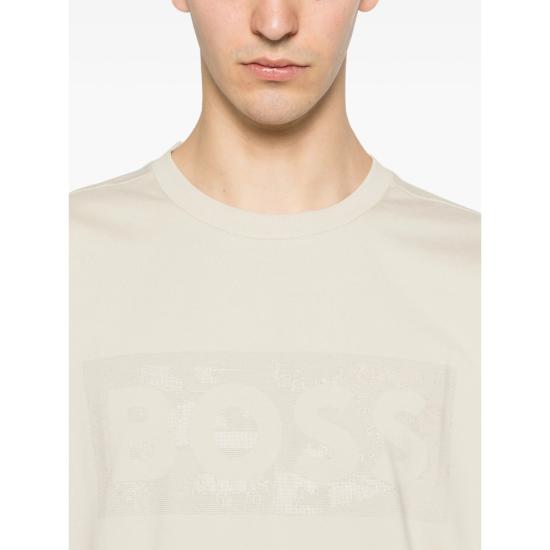 26SS 보스 반팔 티셔츠 50559363 272 NEUTRALS - BOSS