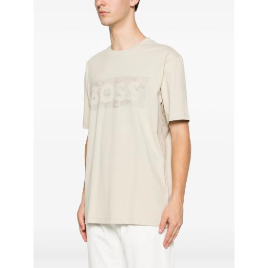 26SS 보스 반팔 티셔츠 50559363 272 NEUTRALS - BOSS