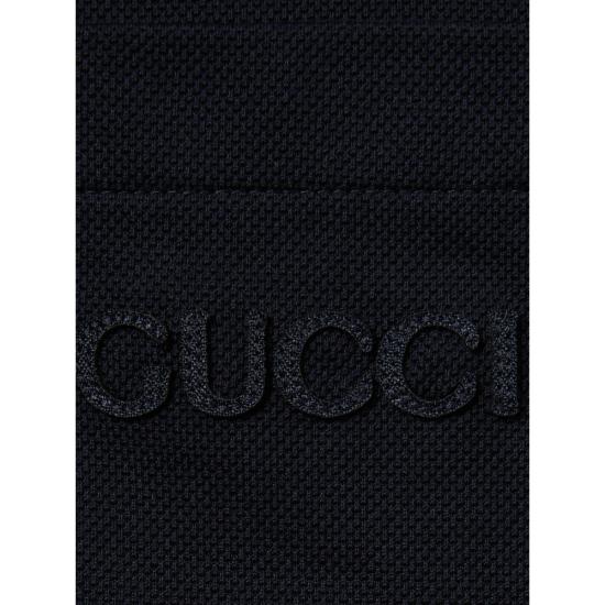 26SS 구찌 코튼 폴로 셔츠 795174 XJEOX 4794 BLUE - GUCCI