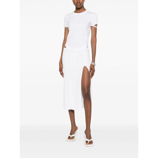 26SS 오세리 스커트 PSF235 SEQUINS PEARL WHITE - OSÉREE