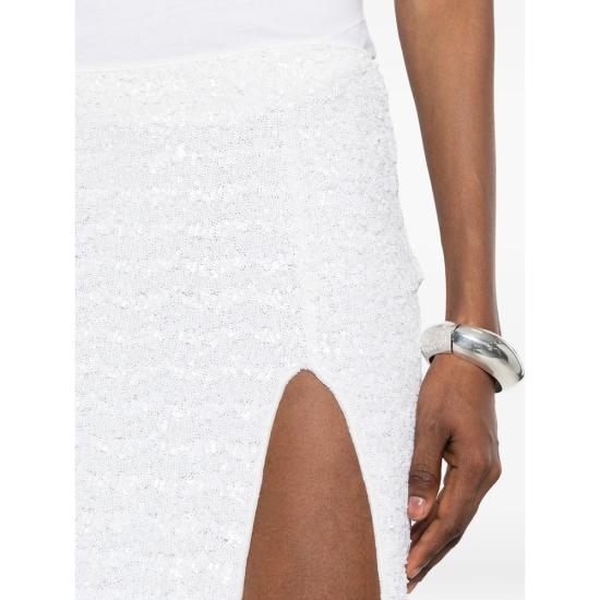 26SS 오세리 스커트 PSF235 SEQUINS PEARL WHITE - OSÉREE