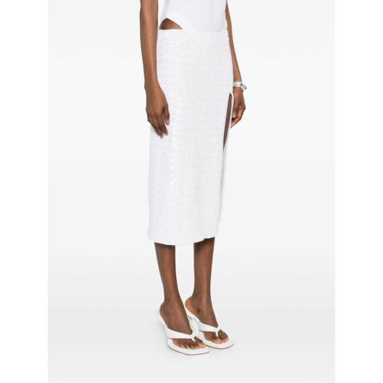 26SS 오세리 스커트 PSF235 SEQUINS PEARL WHITE - OSÉREE