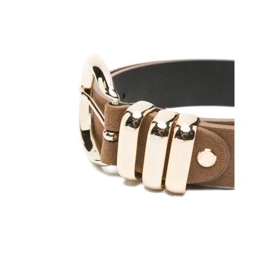 26FW 페데리카 토시 레귤러 벨트 FTE26CT03 SUEDE BROGO BROWN - FEDERICA TOSI