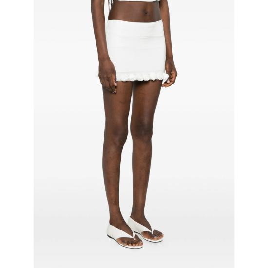 26SS 오세리 스커트 BRSF268 LYCRA PEARL WHITE - OSÉREE