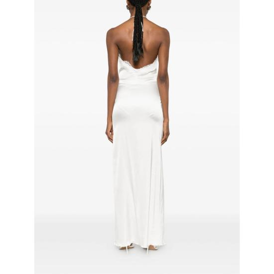 26SS 오세리 원피스 BLNF268 SATIN LACE PEARL WHITE - OSÉREE