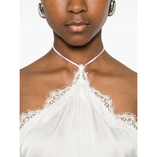 26SS 오세리 원피스 BLNF268 SATIN LACE PEARL WHITE - OSÉREE