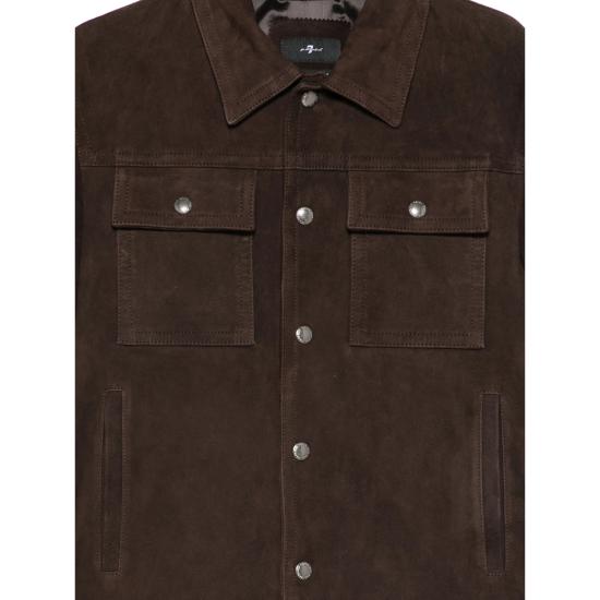 26SS 세븐포올맨카인드 무스탕 7MQ80F15 MODERN TRU 3FL BROWN - 7 FOR ALL MANKIND