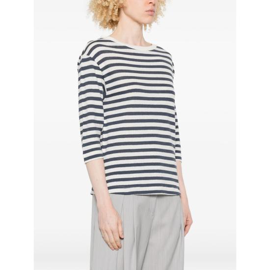 26SS 마제스틱필라쳐 탑 M611 FT1149 003 BLUE WHITE - MAJESTIC FILATURES