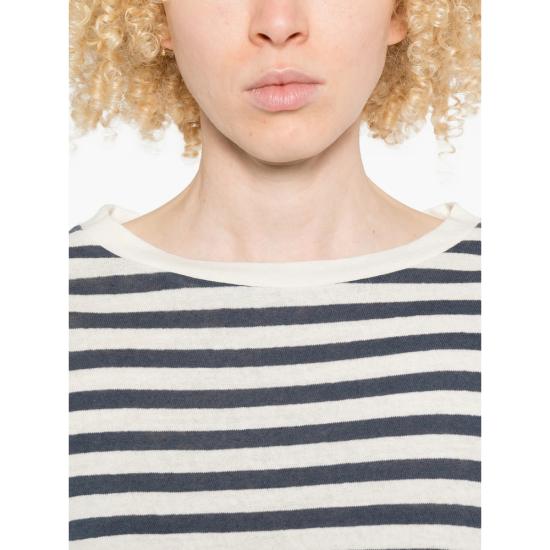 26SS 마제스틱필라쳐 탑 M611 FT1149 003 BLUE WHITE - MAJESTIC FILATURES