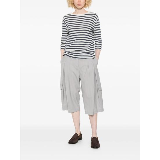 26SS 마제스틱필라쳐 탑 M611 FT1149 003 BLUE WHITE - MAJESTIC FILATURES