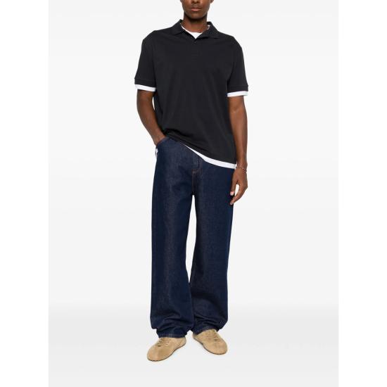 26SS 세븐포올맨카인드 폴로 티셔츠 7M8W0G76 DOUBLE 3HU BLUE - 7 FOR ALL MANKIND