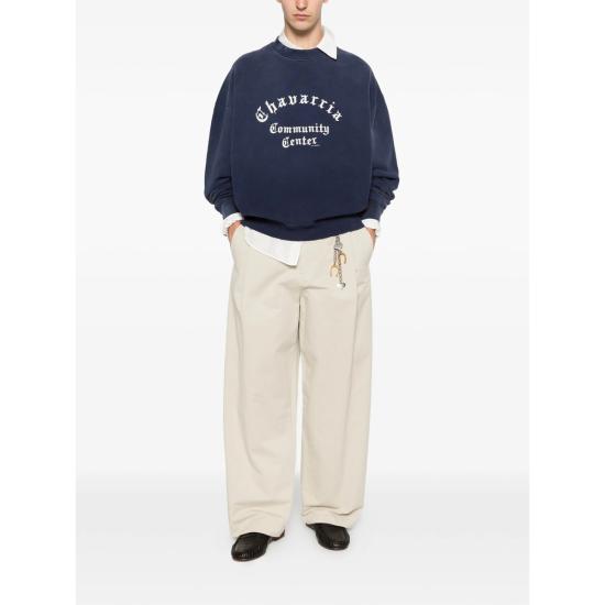 26SS 윌리 차바리아 스웨터 WCJSY0199 014 BLU BLUE - WILLY CHAVARRIA