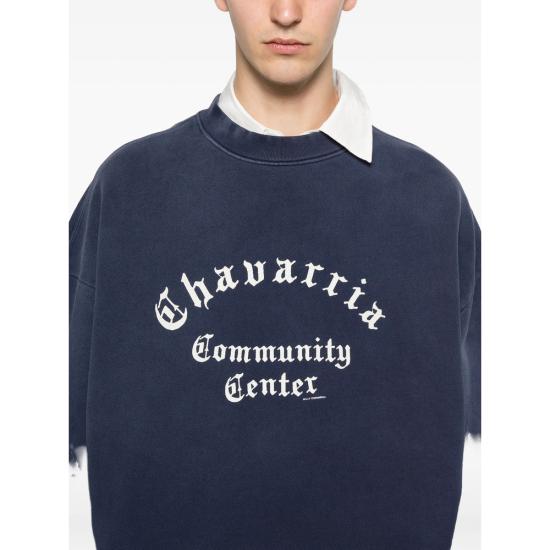 26SS 윌리 차바리아 스웨터 WCJSY0199 014 BLU BLUE - WILLY CHAVARRIA