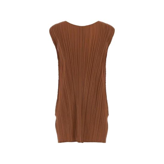 26SS 플리츠플리즈 튜닉 PP66JT132 44 BROWN - PLEATS PLEASE