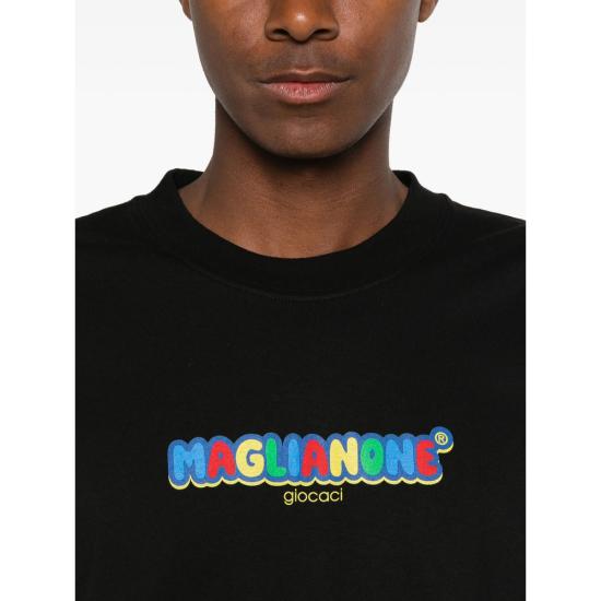 26SS 마리아노 반팔 티셔츠 TT02012 V58100450 6162 BLACK - MAGLIANO