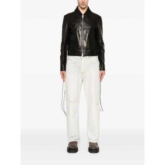 26SS 앤 드뮐미스터 가죽 자켓 B0013975 LT137 099 BLACK - ANN DEMEULEMEESTER