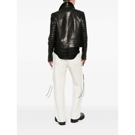 26SS 앤 드뮐미스터 가죽 자켓 B0013975 LT137 099 BLACK - ANN DEMEULEMEESTER