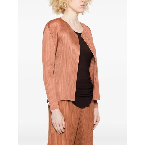 26SS 플리츠플리즈 자켓 PP66JO133 44 BROWN - PLEATS PLEASE