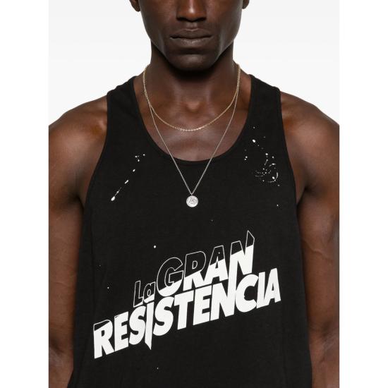 26SS 윌리 차바리아 민소매 티셔츠 WCJSY0174 001 BLACK - WILLY CHAVARRIA