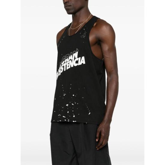 26SS 윌리 차바리아 민소매 티셔츠 WCJSY0174 001 BLACK - WILLY CHAVARRIA