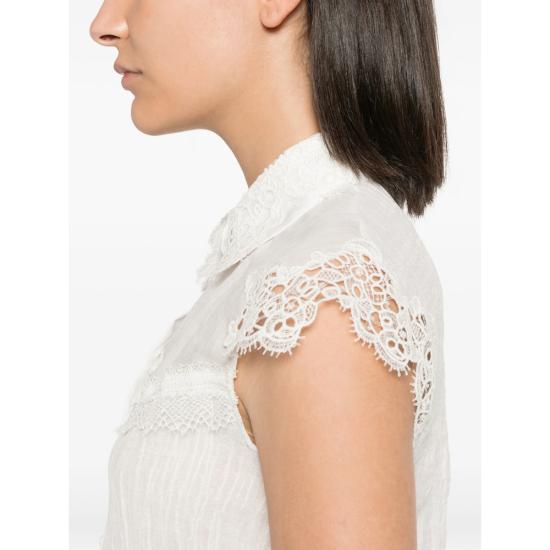 26SS 에르마노 설비노 블라우스 D484K303EKQ 10602 WHITE - ERMANNO SCERVINO