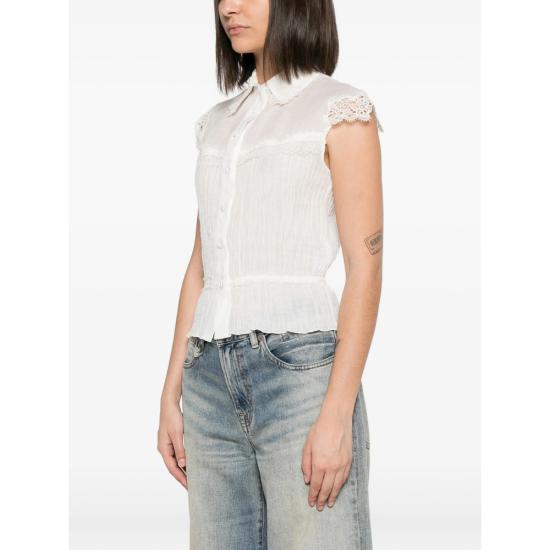 26SS 에르마노 설비노 블라우스 D484K303EKQ 10602 WHITE - ERMANNO SCERVINO