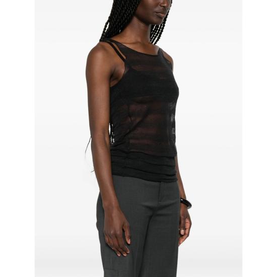 26SS 팔로마울 민소매 티셔츠 WJ5502 DINO BLACK BLACK GREY - PALOMA WOOL