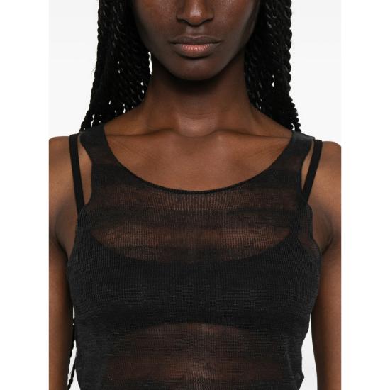 26SS 팔로마울 민소매 티셔츠 WJ5502 DINO BLACK BLACK GREY - PALOMA WOOL