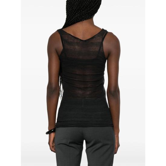 26SS 팔로마울 민소매 티셔츠 WJ5502 DINO BLACK BLACK GREY - PALOMA WOOL