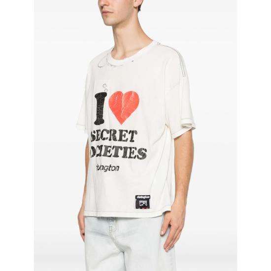 26SS 리빙톤 르아 레비스 123 반팔 티셔츠 STSS SS92 MXWH WHITE - RIVINGTON ROI REBIS 123