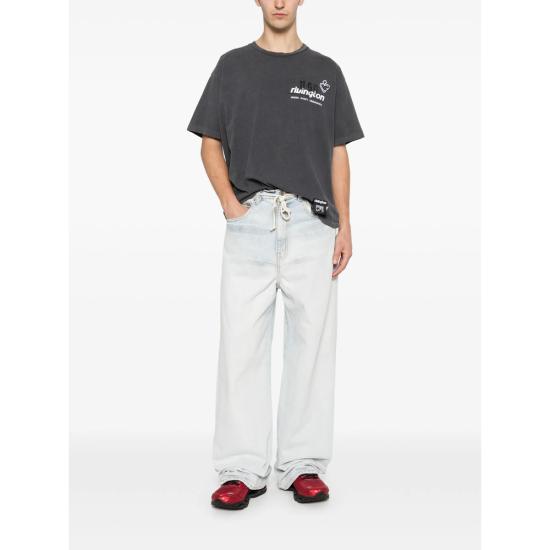26SS 리빙톤 르아 레비스 123 반팔 티셔츠 MUSO SS00 BLCK GREY - RIVINGTON ROI REBIS 123