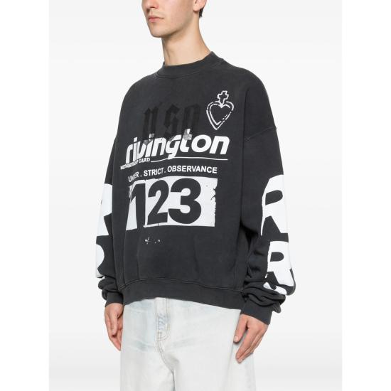 26SS 리빙톤 르아 레비스 123 스웨터 MUSO CN00 BLCK BLACK WHITE - RIVINGTON ROI REBIS 123