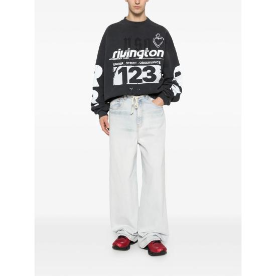 26SS 리빙톤 르아 레비스 123 스웨터 MUSO CN00 BLCK BLACK WHITE - RIVINGTON ROI REBIS 123