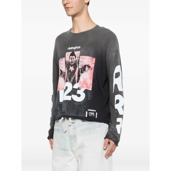 26SS 리빙톤 르아 레비스 123 긴팔 티셔츠 LEFT LS05 VBLK GREY WHITE - RIVINGTON ROI REBIS 123