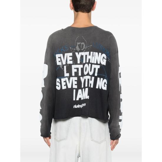 26SS 리빙톤 르아 레비스 123 긴팔 티셔츠 LEFT LS05 VBLK GREY WHITE - RIVINGTON ROI REBIS 123