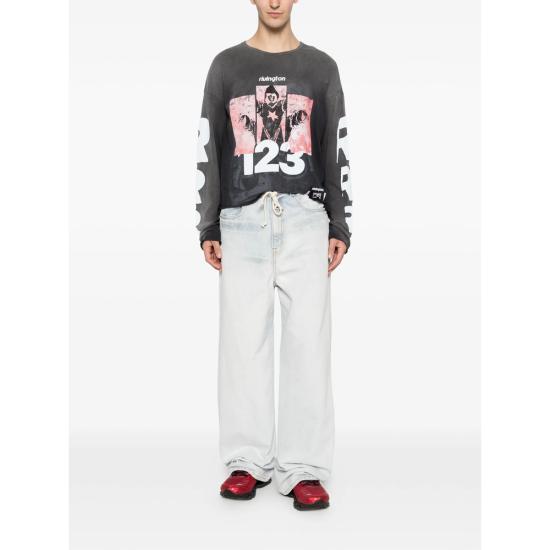 26SS 리빙톤 르아 레비스 123 긴팔 티셔츠 LEFT LS05 VBLK GREY WHITE - RIVINGTON ROI REBIS 123