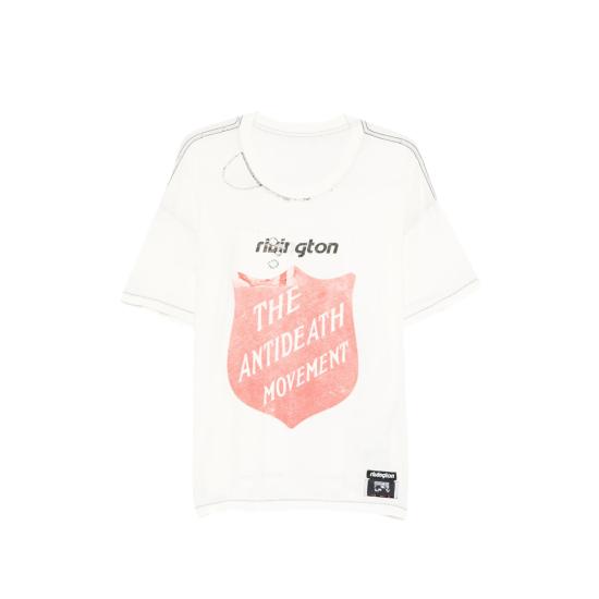26SS 리빙톤 르아 레비스 123 반팔 티셔츠 ANTD SS92 MXWH WHITE RED