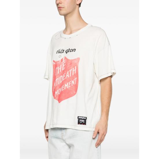 26SS 리빙톤 르아 레비스 123 반팔 티셔츠 ANTD SS92 MXWH WHITE RED - RIVINGTON ROI REBIS 123