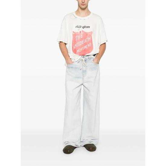 26SS 리빙톤 르아 레비스 123 반팔 티셔츠 ANTD SS92 MXWH WHITE RED - RIVINGTON ROI REBIS 123